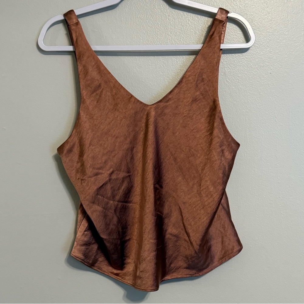 Wildfang Copper Brown Camisole Top